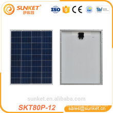 cheap safe flexible 80w poly solar panel authoritative certification tuv iso ce